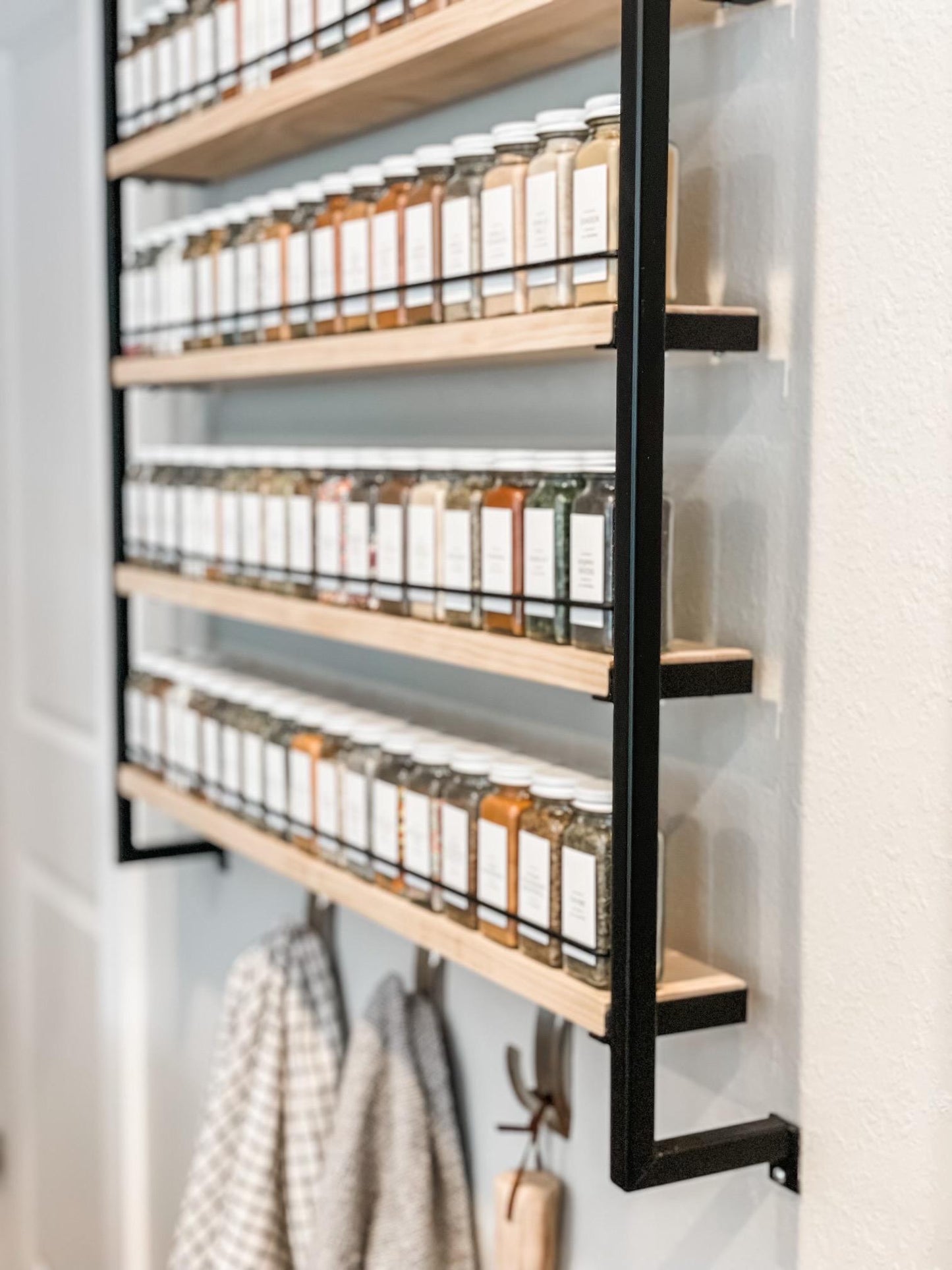 Custom Hanging Spice Rack: Pantry Door Organizer