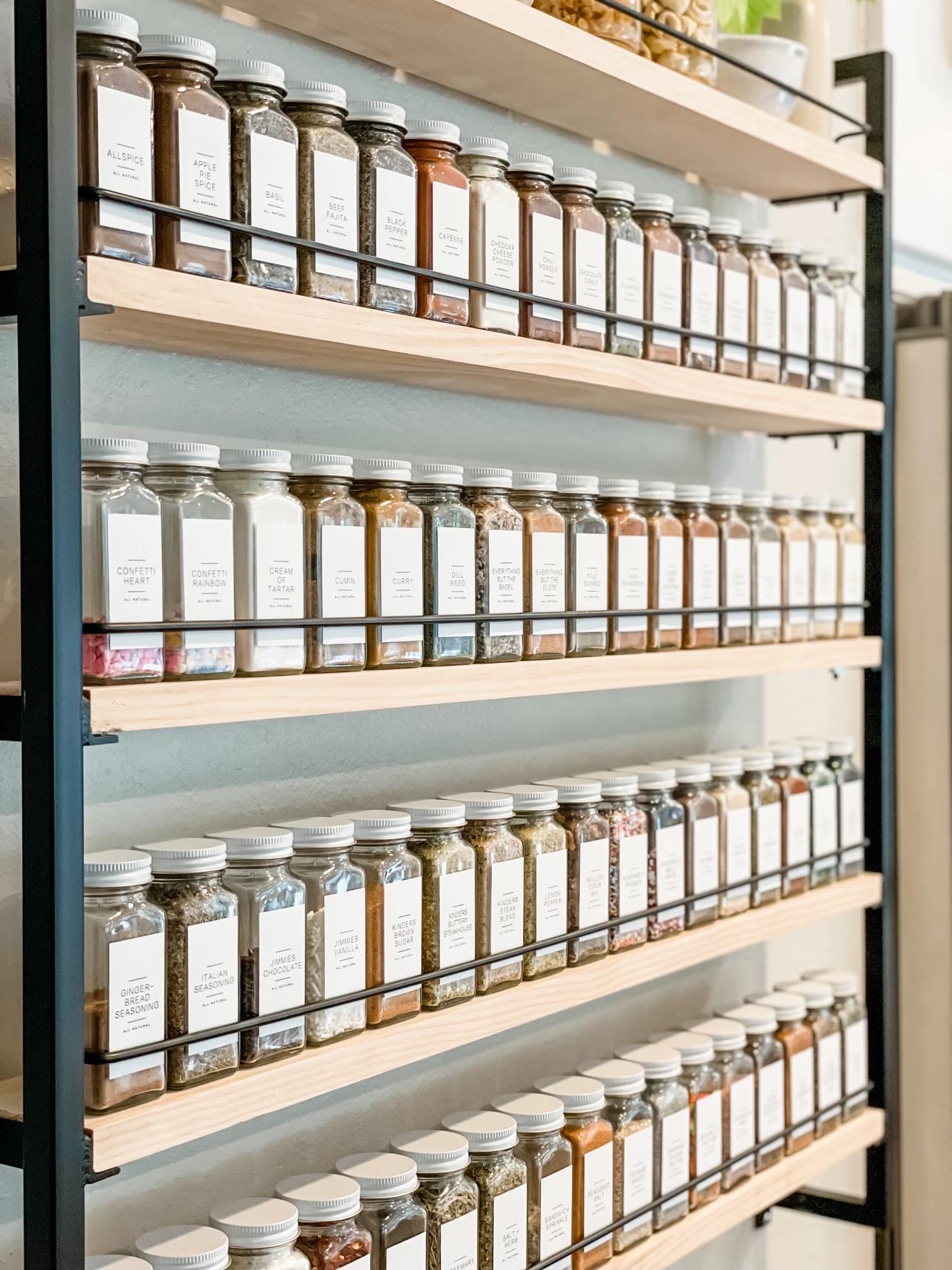 Custom Hanging Spice Rack: Pantry Door Organizer