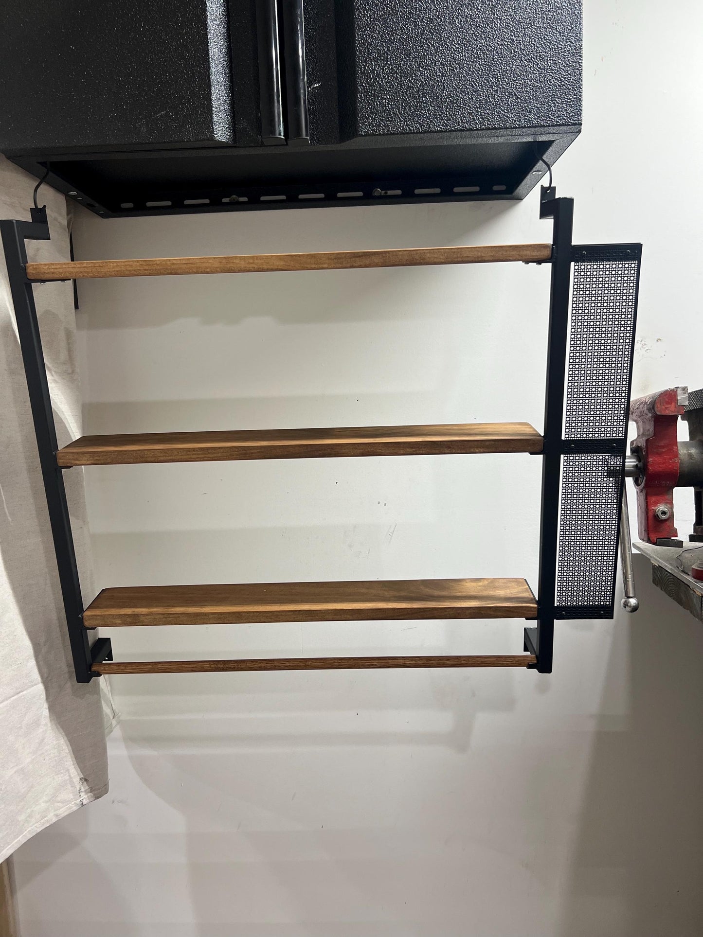 bathroom storage with earring rack