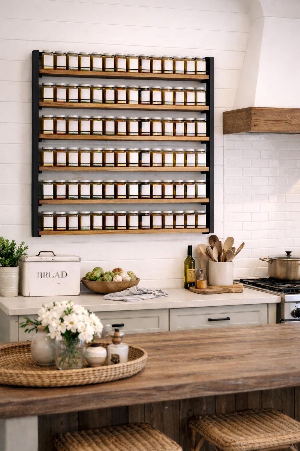 Hanging Spice rack with 6 shelves