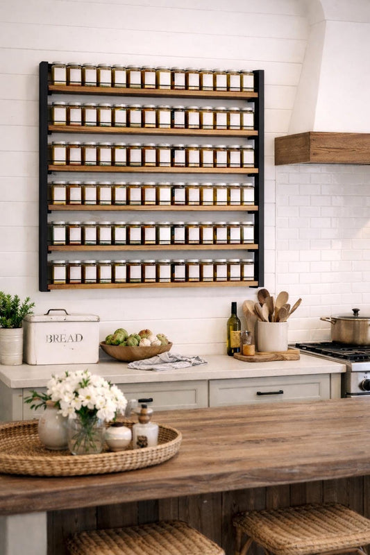 Hanging Spice rack with 6 shelves